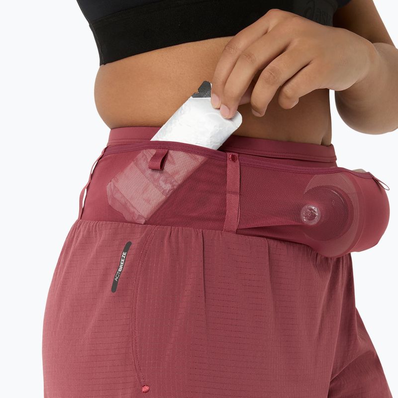 Pantaloni scurți de alergare pentru femei ASICS Fujitrail Elite brisket red 6