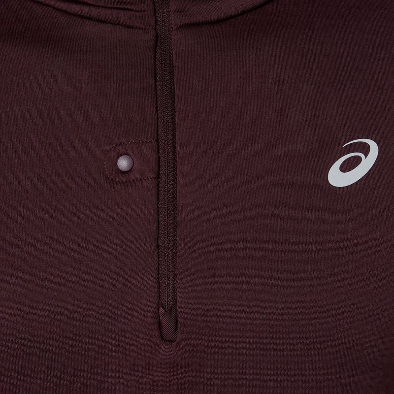 Bluză de alergare pentru bărbați ASICS Road Winter Ls Hoodie dark currant 8