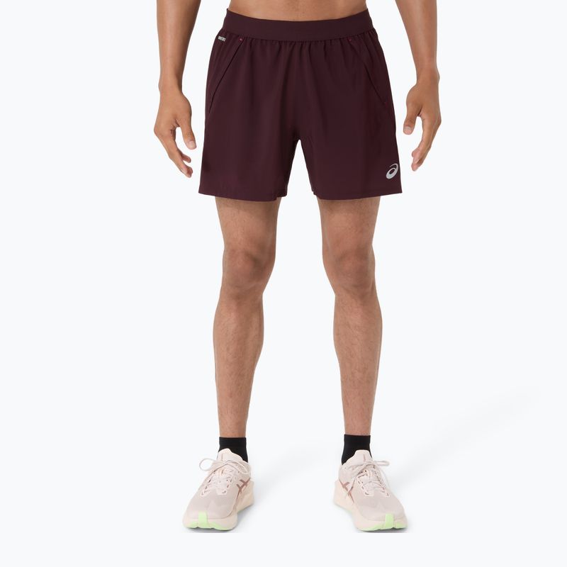 Pantaloni scurți de alergare pentru bărbați Asics Road 5In Short Dark Currant