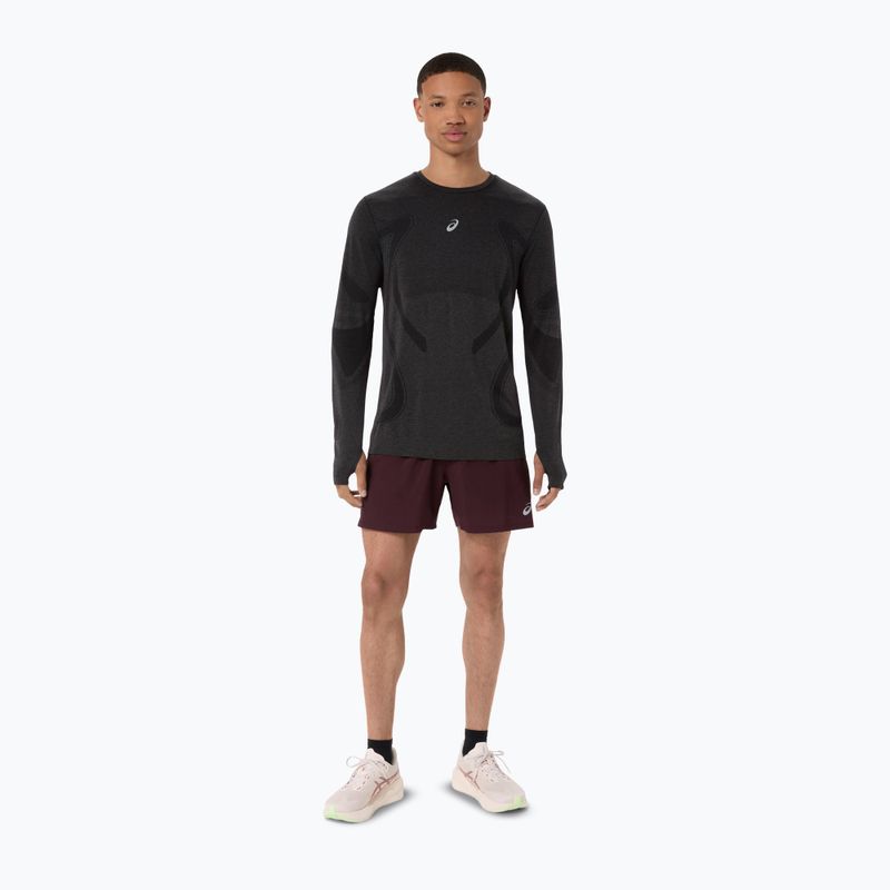 Pantaloni scurți de alergare pentru bărbați Asics Road 5In Short Dark Currant 2