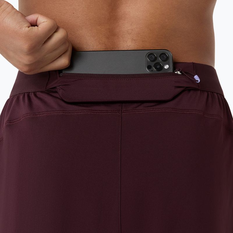 Pantaloni scurți de alergare pentru bărbați Asics Road 5In Short Dark Currant 6
