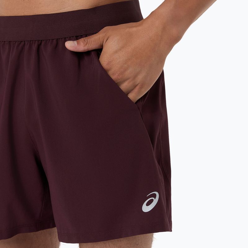 Pantaloni scurți de alergare pentru bărbați Asics Road 5In Short Dark Currant 7