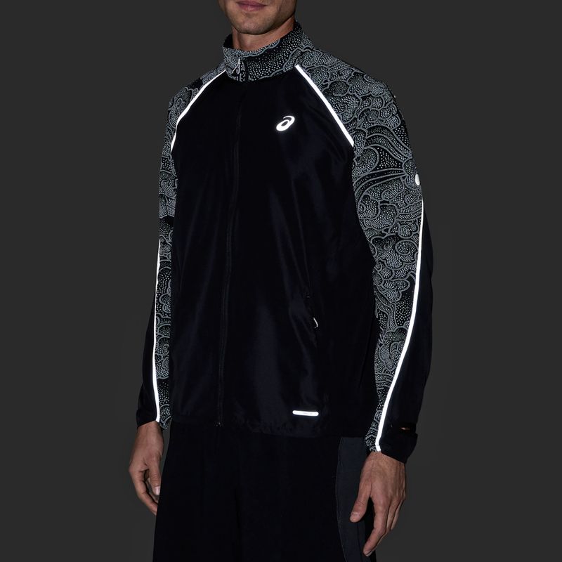 Geacă de alergare pentru bărbați ASICS Road Lite-Show Jacket performance black 6