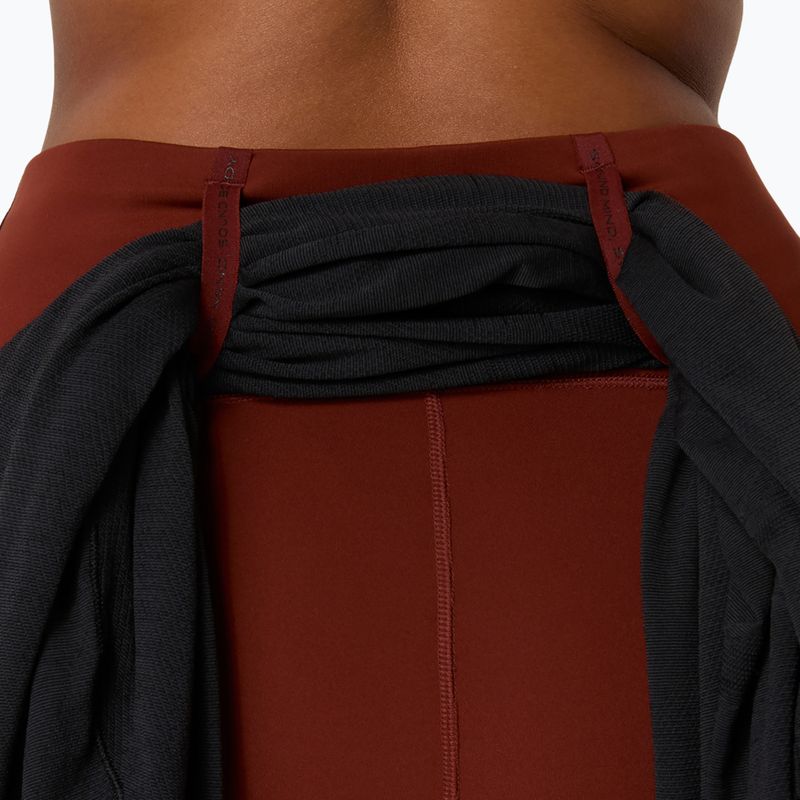 Colanți de alergare pentru femei ASICS Road Winter High Waist singed red 7