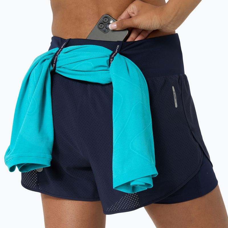 Pantaloni scurți de alergare pentru femei Asics Road 2-N-1 3.5In Short Midnight 5