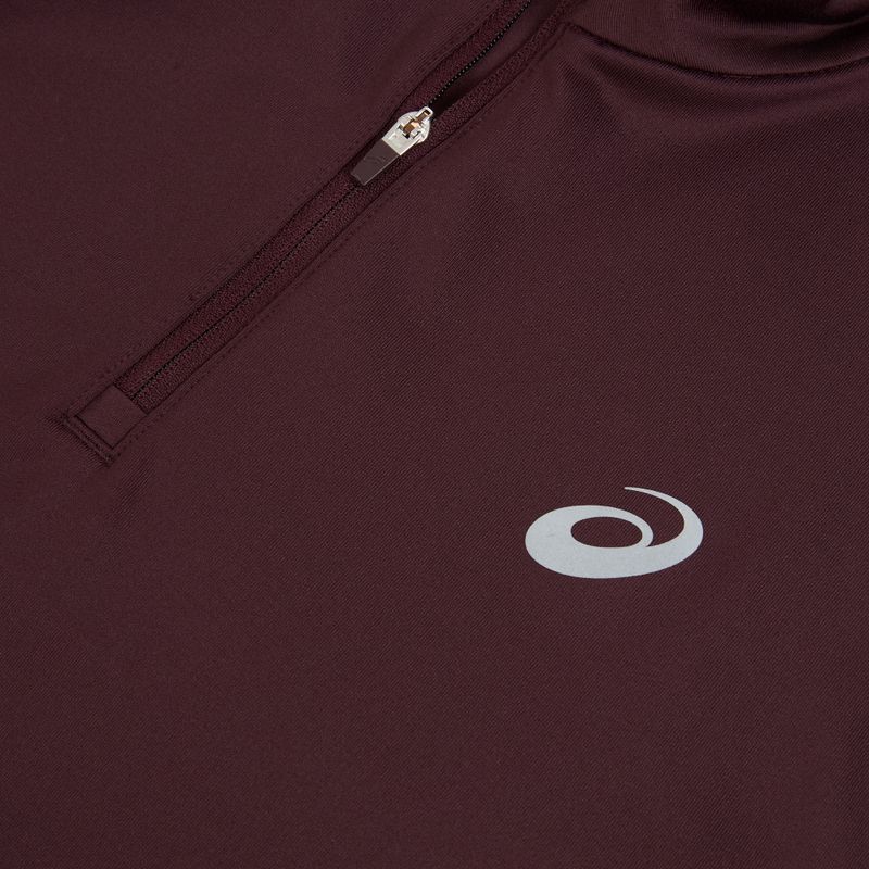 Bluză de alergare pentru bărbați ASICS Core Ls 1/2 Zip Winter Top dark currant 3