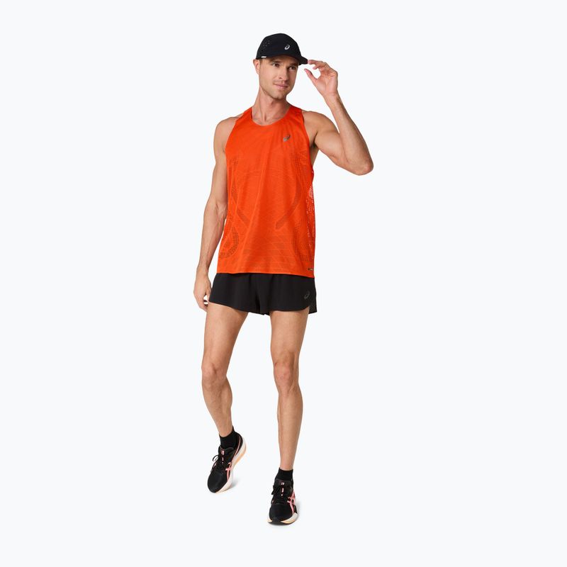 Tricou de alergare pentru bărbați ASICS Metarun Singlet cherry tomato 2