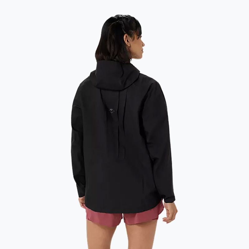 Geacă de alergare pentru femei ASICS Fujitrail Elite Waterproof Jacket performance black 2