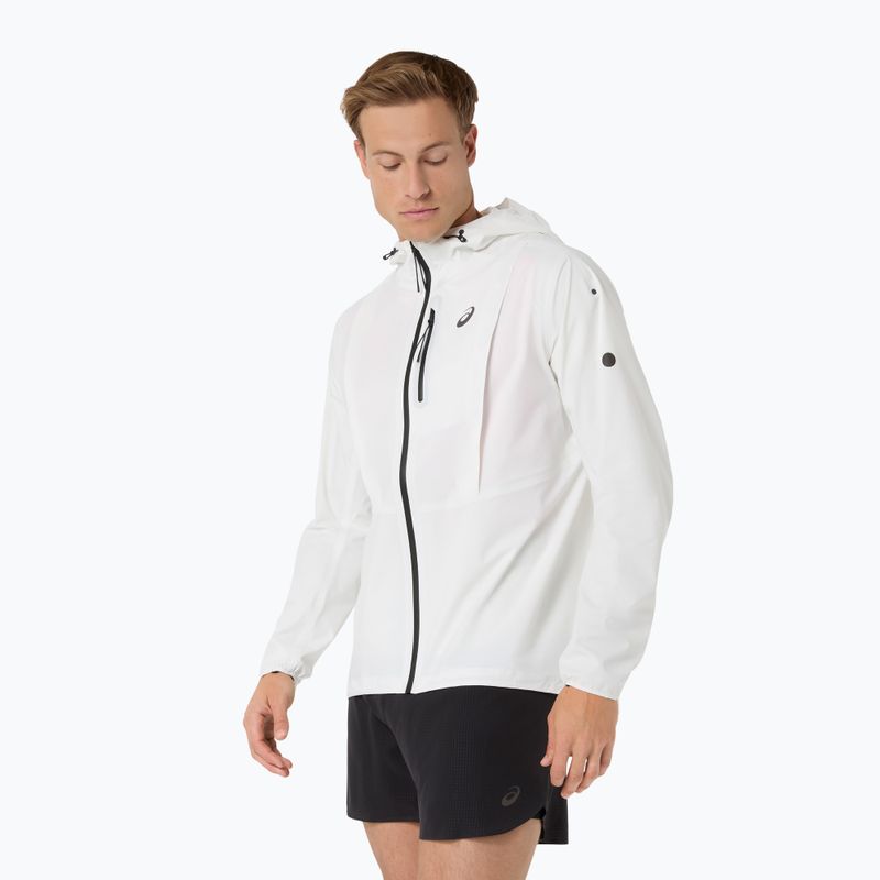 Geacă de alergare pentru bărbați ASICS Fujitrail Elite Waterproof Jacket cream 4