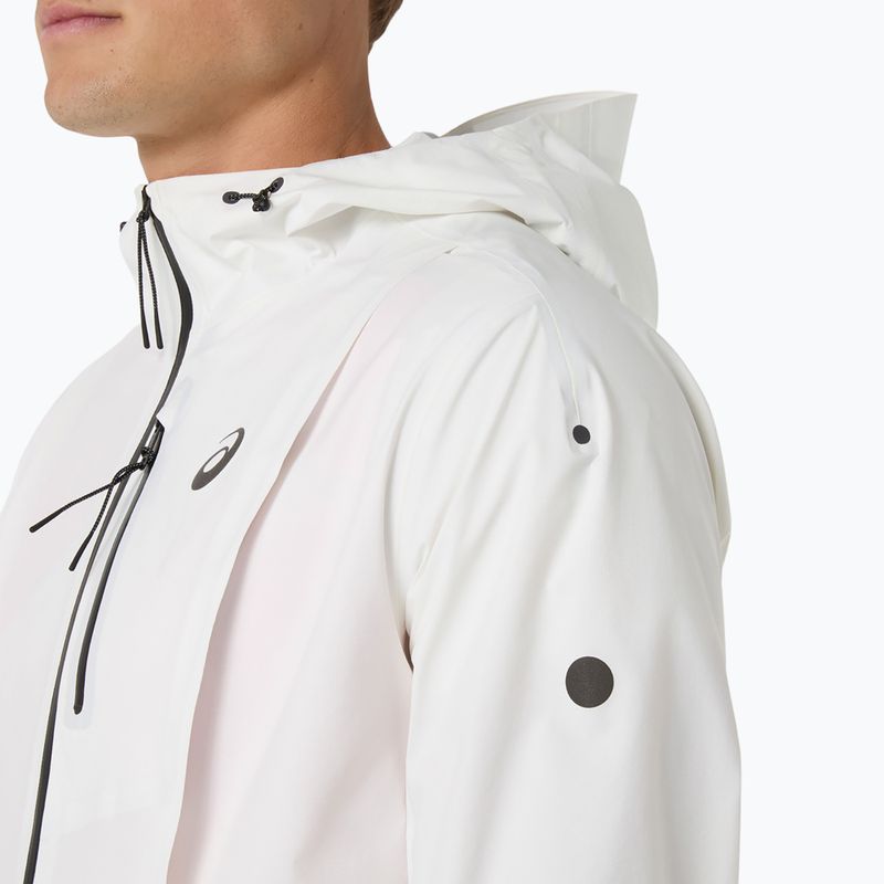 Geacă de alergare pentru bărbați ASICS Fujitrail Elite Waterproof Jacket cream 6