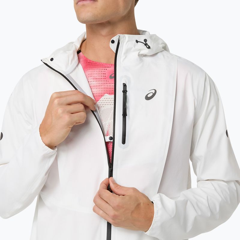 Geacă de alergare pentru bărbați ASICS Fujitrail Elite Waterproof Jacket cream 9