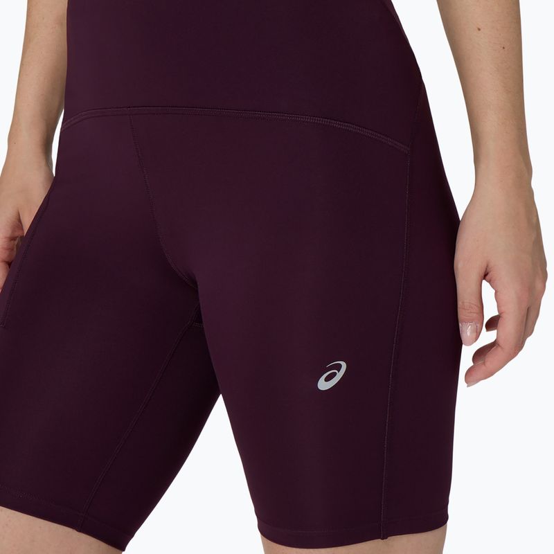 Pantaloni scurți de alergare pentru femei Asics Road High Waist 8In Sprinter dark aubergine 5