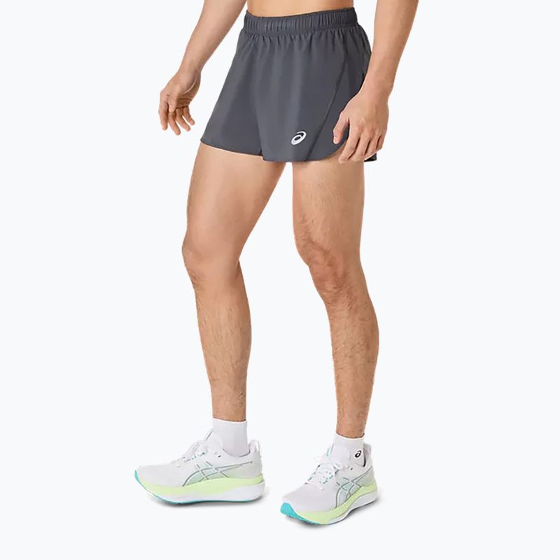 Pantaloni scurți de alergare pentru bărbați Asics Core Split Short Carrier Grey 3