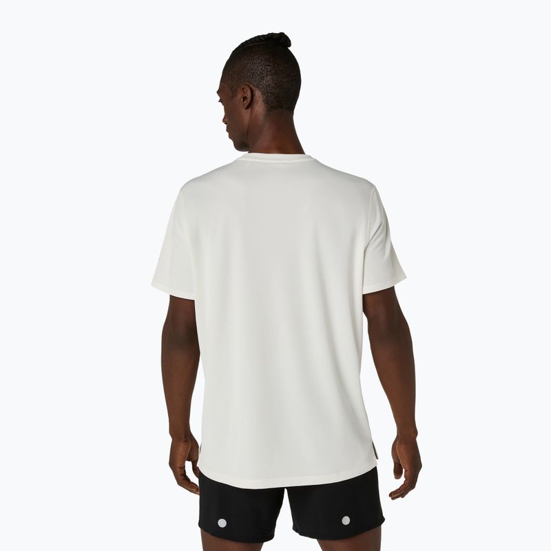 Tricou de alergare pentru bărbați Asics Fujitrail Logo Ss Top Cream 3