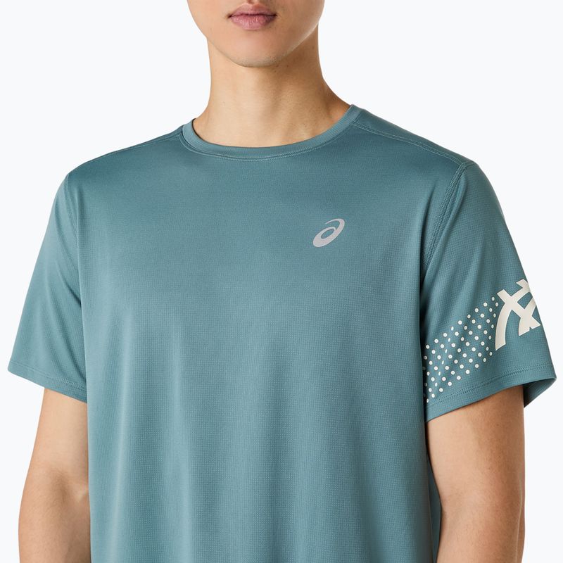 Tricou de alergare pentru bărbați ASICS Icon foggy teal 5