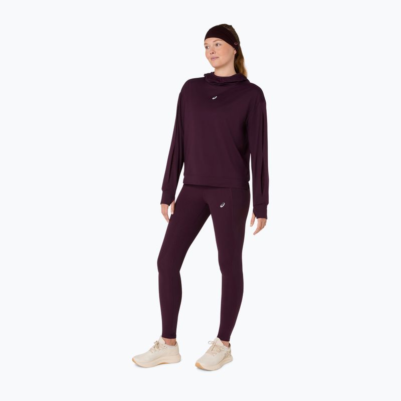 Colanți de alergare pentru femei ASICS Nagino Run dark aubergine 2