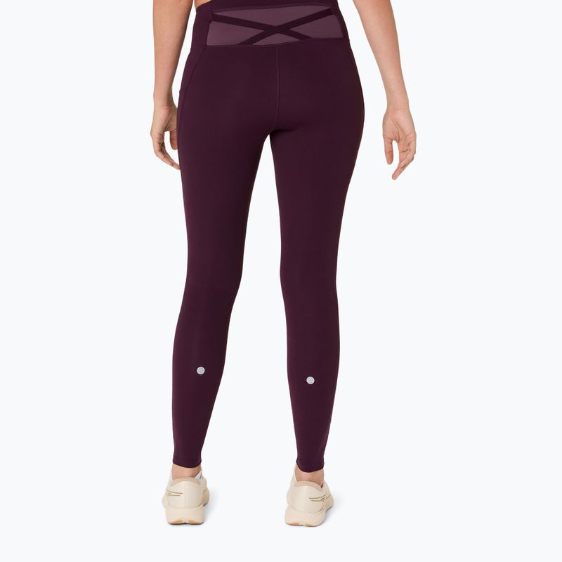 Colanți de alergare pentru femei ASICS Nagino Run dark aubergine 3