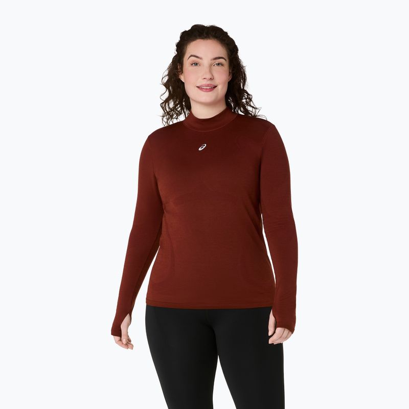 Bluză termoactivă pentru femei ASICS Road Winter Seamless Top singed red