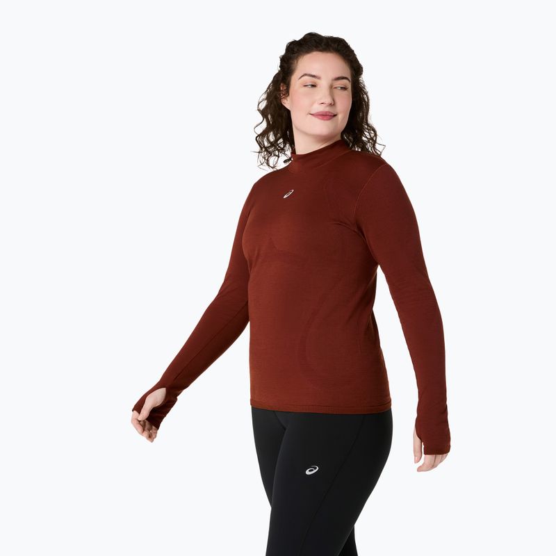 Bluză termoactivă pentru femei ASICS Road Winter Seamless Top singed red 4