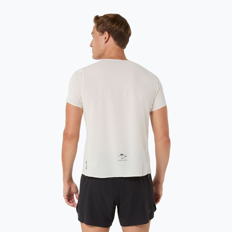 Tricou de alergare pentru bărbați ASICS Fujitrail Elite Graphic crem 3