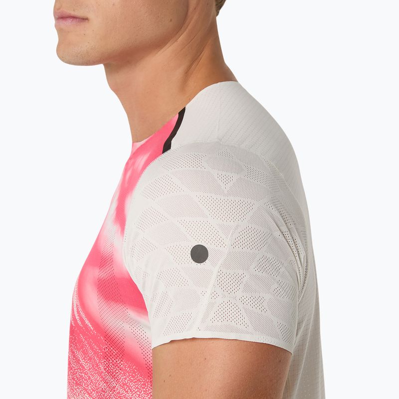 Tricou de alergare pentru bărbați ASICS Fujitrail Elite Graphic crem 5