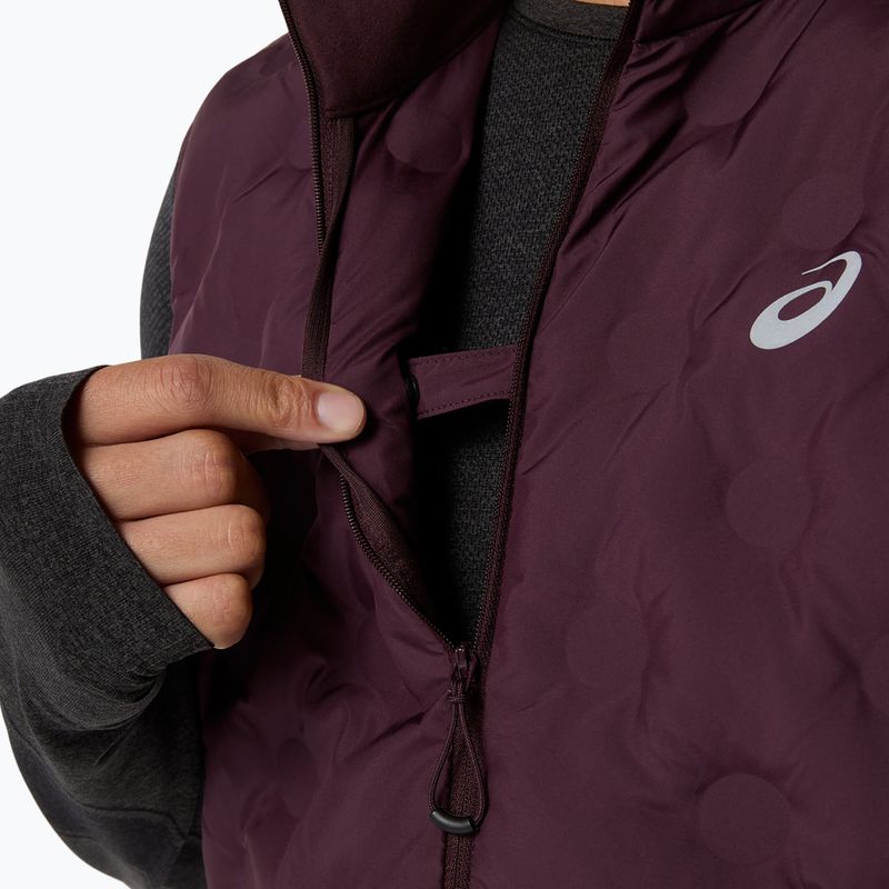 Vestă de alergare pentru bărbați Asics Road Winter Gilet dark currant 6