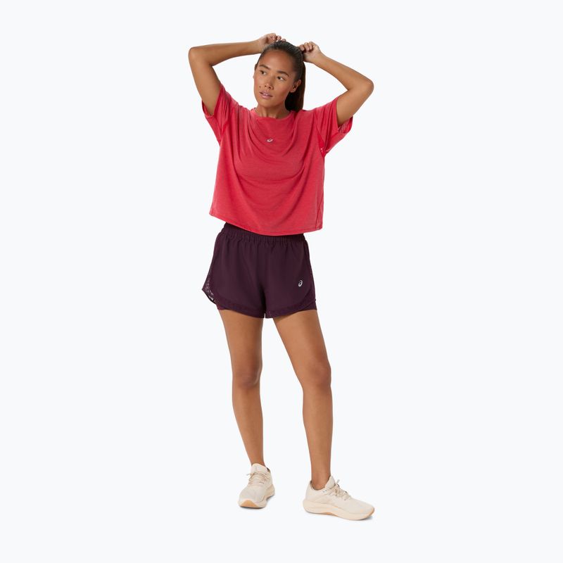 Pantaloni scurți de alergare pentru femei ASICS Nagino Run 2-N-1 dark aubergine 2