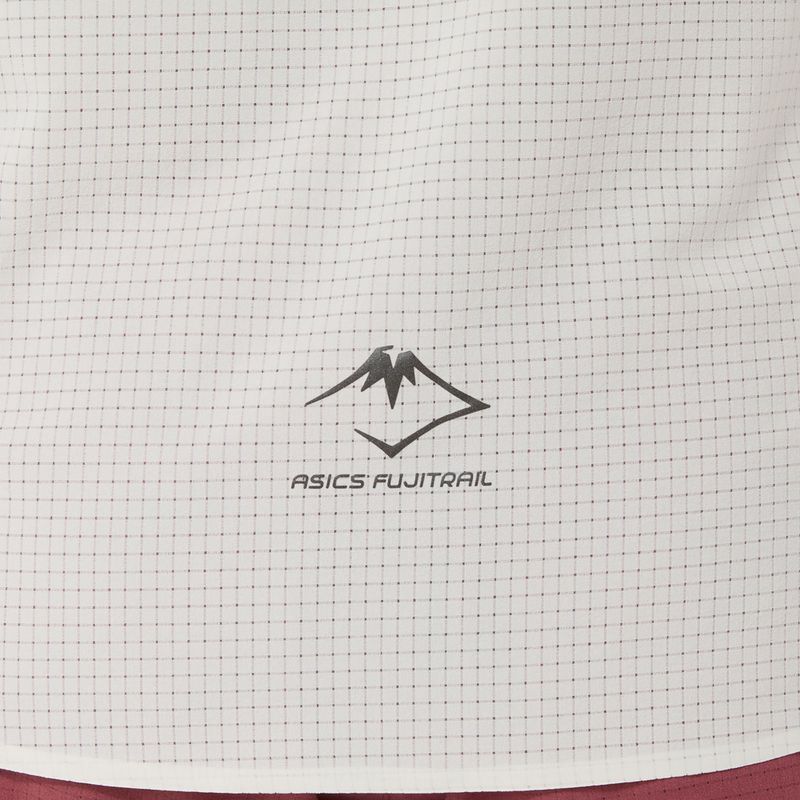 Tricou de alergare pentru femei ASICS Fujitrail Elite Graphic crem 6
