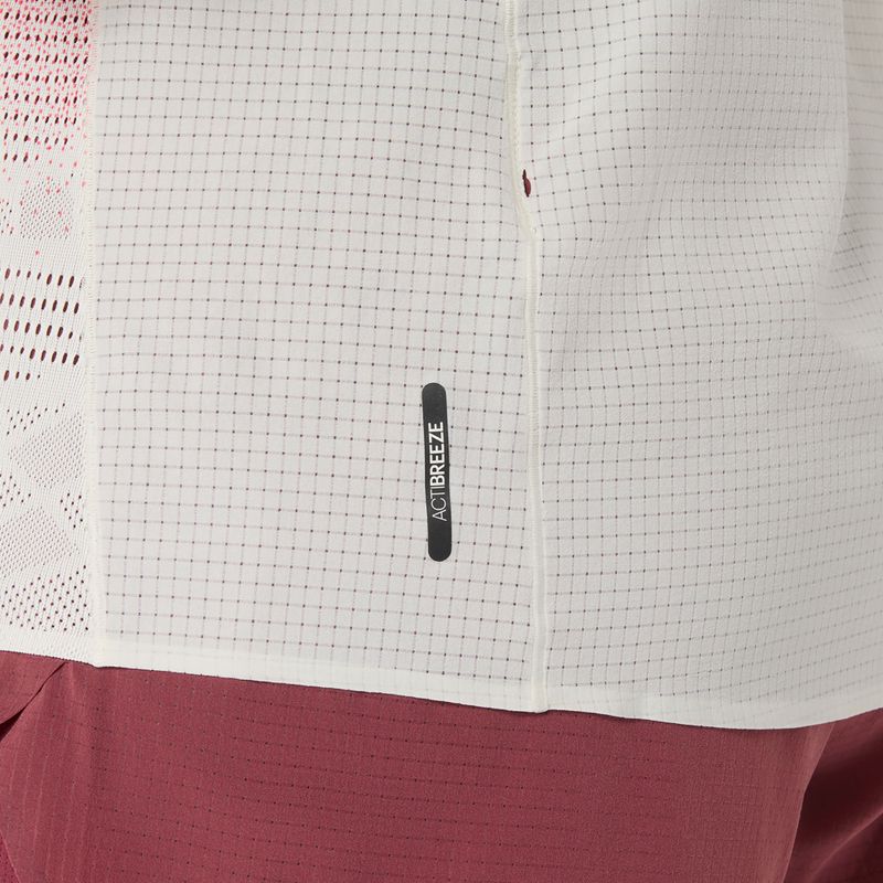Tricou de alergare pentru femei ASICS Fujitrail Elite Graphic crem 7