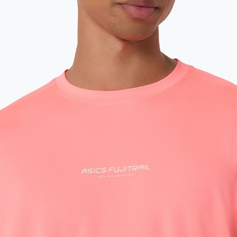 Longsleeve de alergare pentru bărbați Asics Fujitrail Logo Ls Top Sun Coral 5