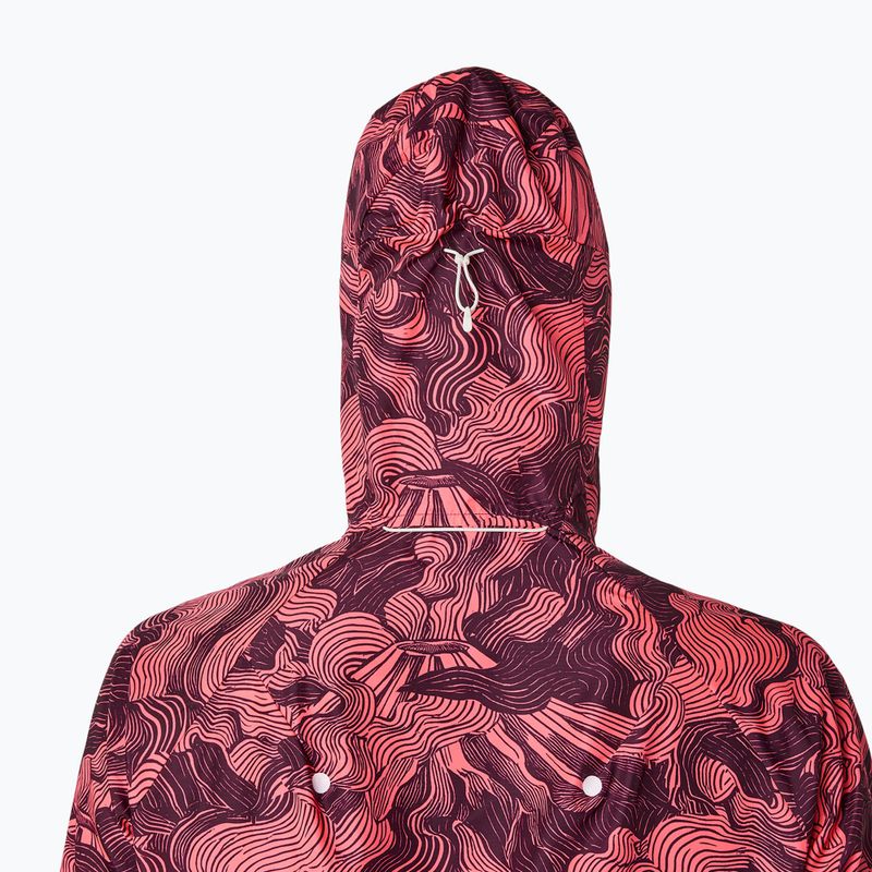 Geacă de alergare pentru bărbați Asics Fujitrail Packable Jacket blazing coral/dark aubergine 5