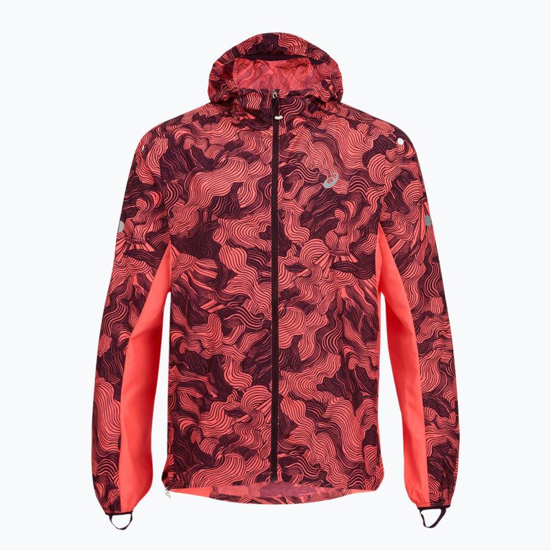 Geacă de alergare pentru bărbați Asics Fujitrail Packable Jacket blazing coral/dark aubergine 9