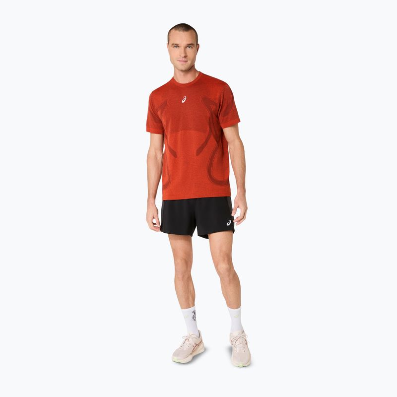 Tricou de alergare pentru bărbați ASICS Road Seamless Top singed red 2