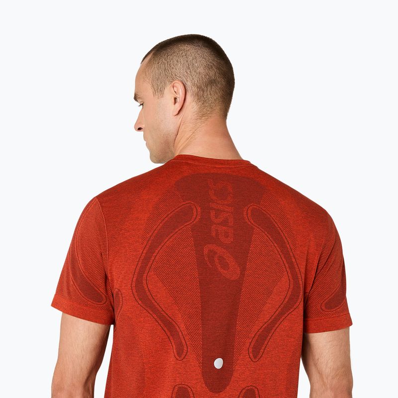 Tricou de alergare pentru bărbați ASICS Road Seamless Top singed red 5