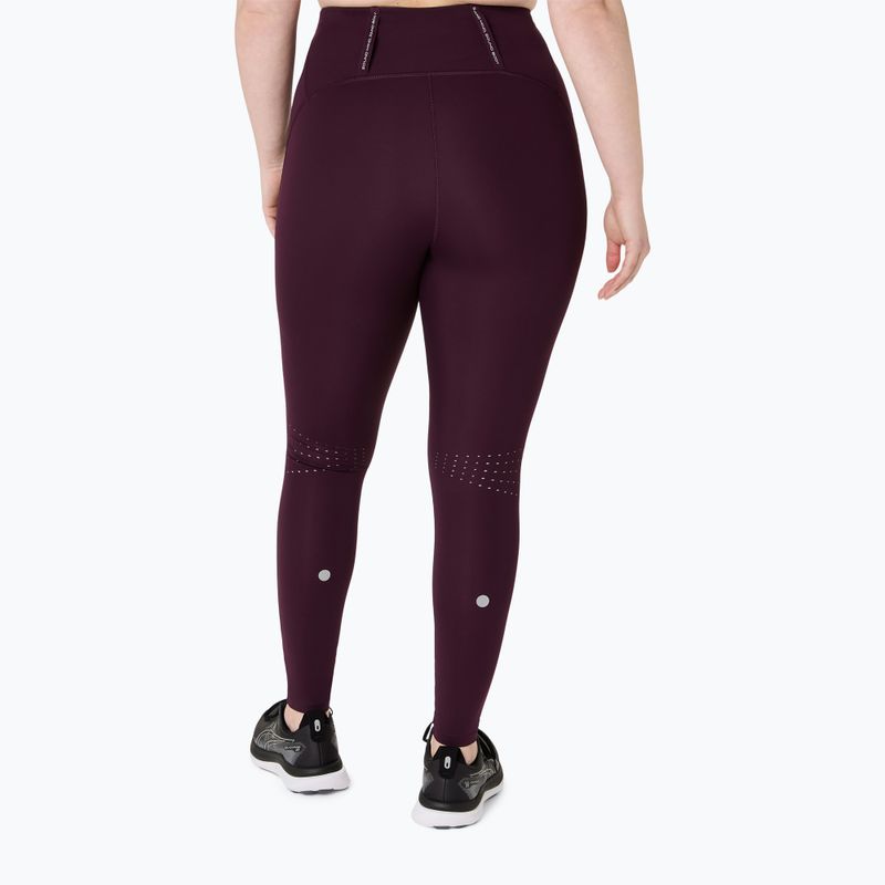Colanți de alergare pentru femei ASICS Road High Waist Tight dark aubergine 3