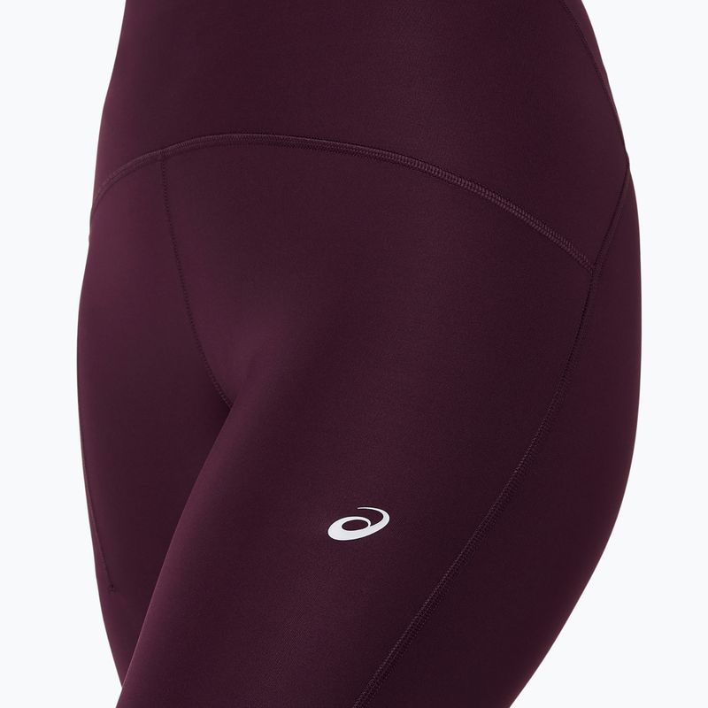 Colanți de alergare pentru femei ASICS Road High Waist Tight dark aubergine 5