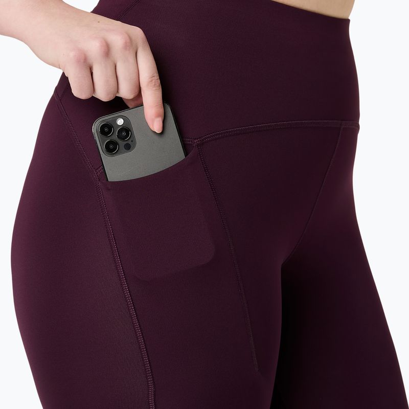 Colanți de alergare pentru femei ASICS Road High Waist Tight dark aubergine 8