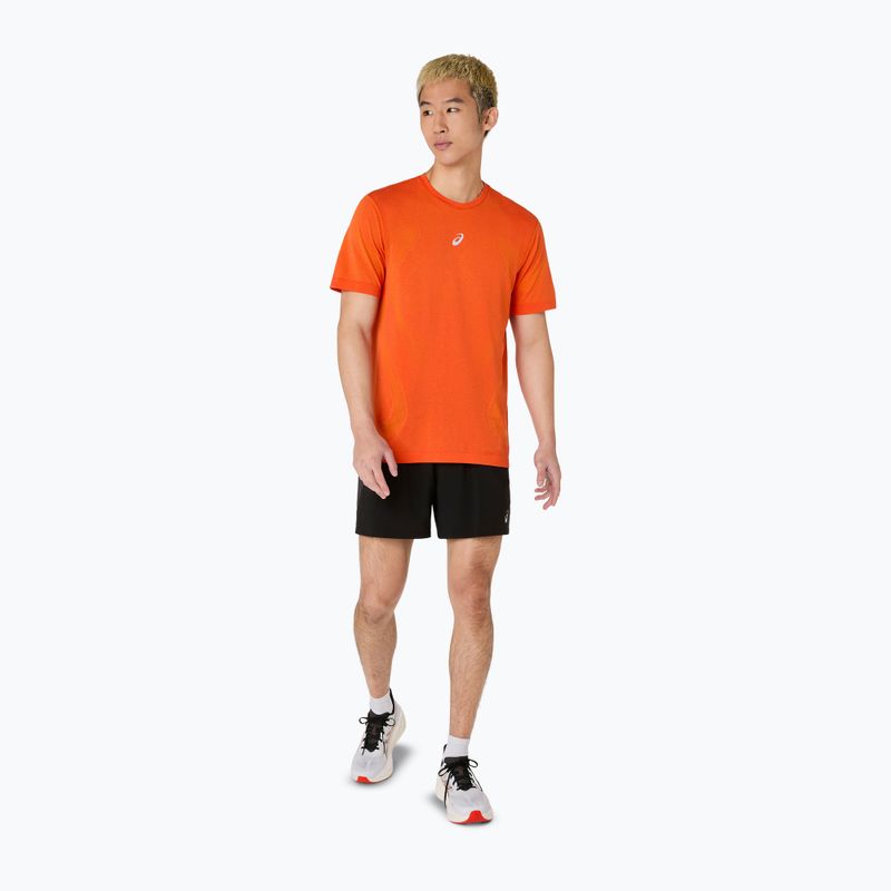 Tricou de alergare pentru bărbați ASICS Road Seamless Top energy orange 2