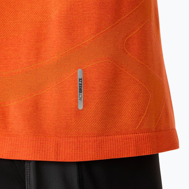 Tricou de alergare pentru bărbați ASICS Road Seamless Top energy orange 5