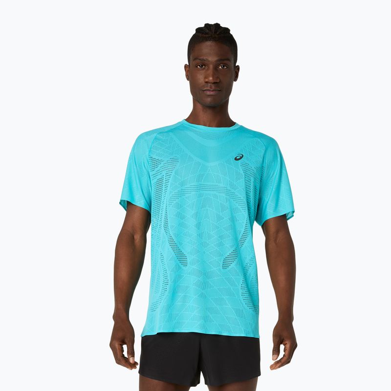Tricou de alergare pentru bărbați ASICS Metarun Top energy aqua