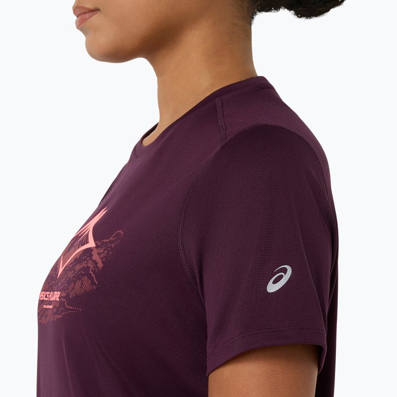 Tricou de alergare pentru femei Asics Fujitrail Logo Ss Top Dark Aubergine 7