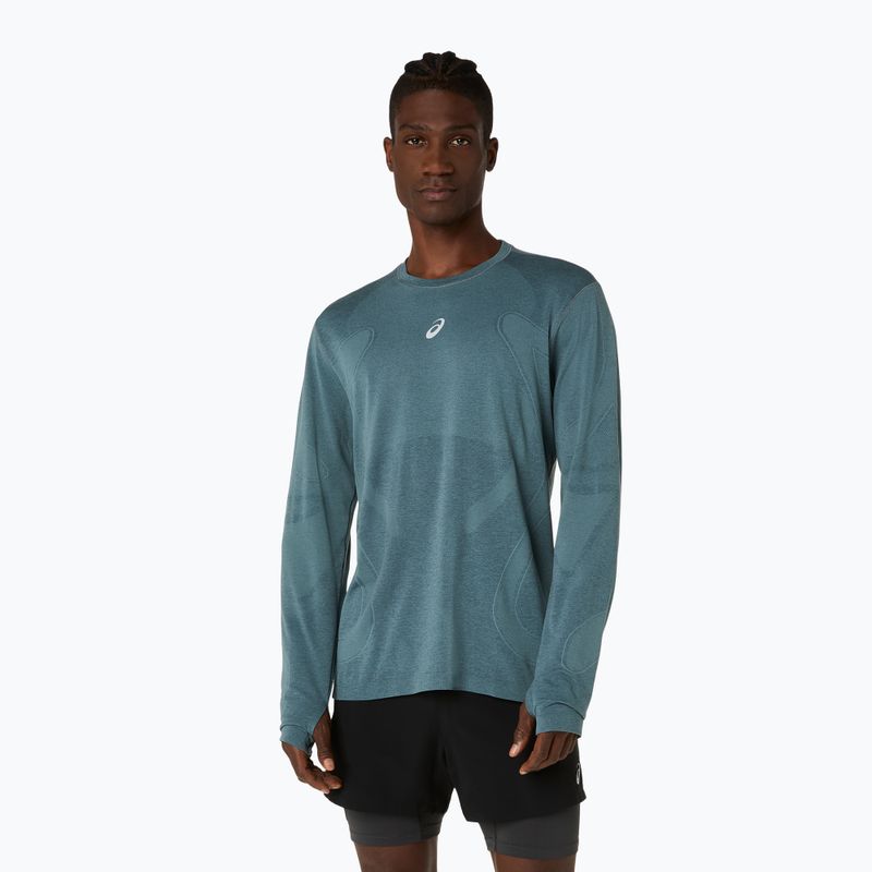 Longsleeve pentru alergare bărbați ASICS Road Seamless teal cețos