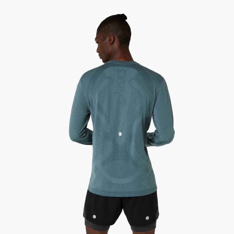 Longsleeve pentru alergare bărbați ASICS Road Seamless teal cețos 3