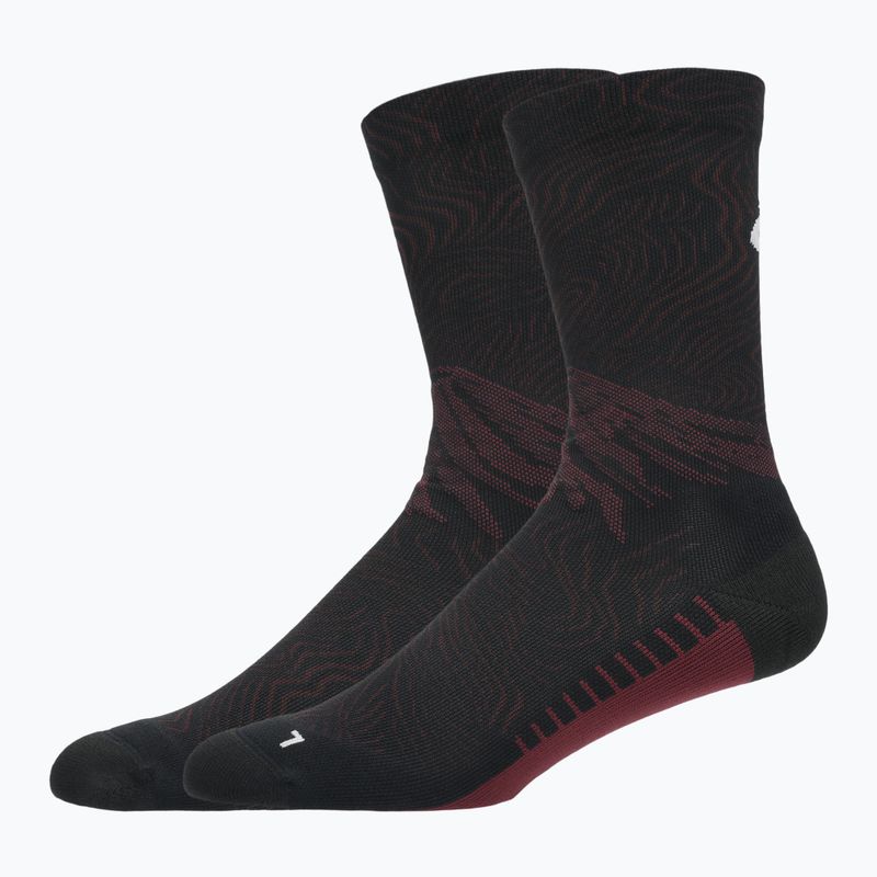 Șosete ASICS Fujitrail Graphic Crew dark aubergine/black 2