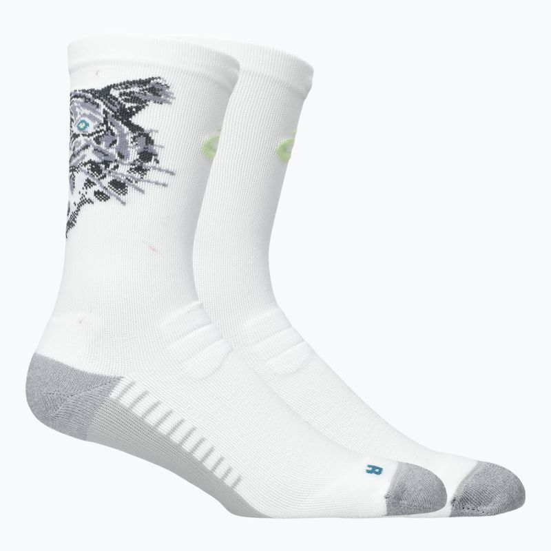Șosete ASICS Performance Run Crew brilliant white/illuminate yellow/f.eal