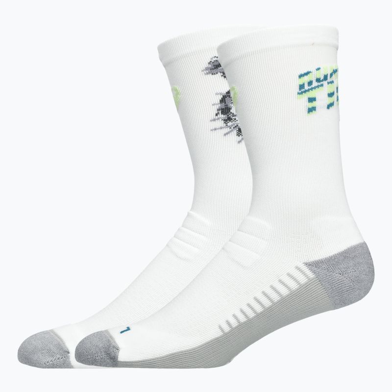 Șosete ASICS Performance Run Crew brilliant white/illuminate yellow/f.eal 2