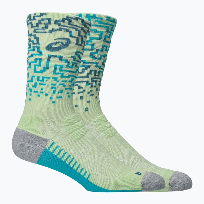 Șosete ASICS Performance Run Crew illuminate yellow/foggy teal