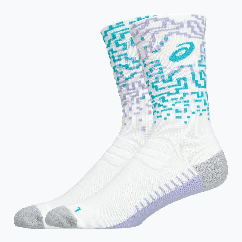 Șosete ASICS Performance Run Crew white/energy aqua 2