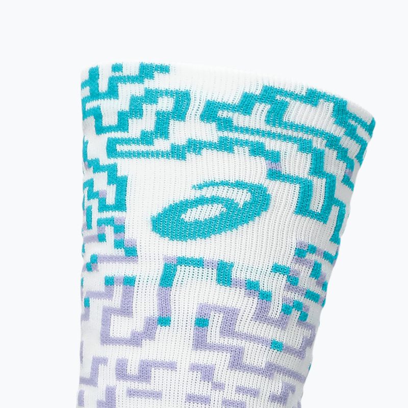 Șosete ASICS Performance Run Crew white/energy aqua 3