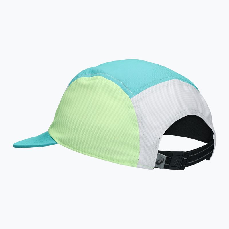Șapcă Asics Performance Running 5 Panel Cap Energy Aqua/White 2